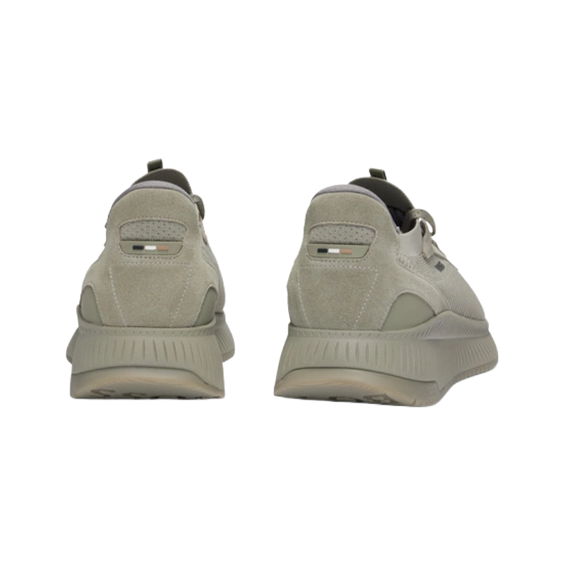 Hugo Boss TTNM EVO Knitted Uppers Men's Trainers Khaki Green