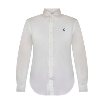 Ralph Lauren Polo Logo Cotton Shirt White