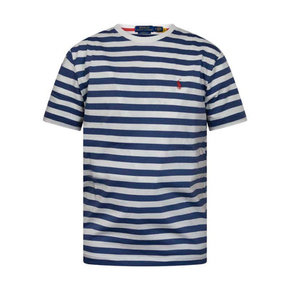 Ralph Lauren Classic Fit Cotton T-Shirt Royal Blue & White