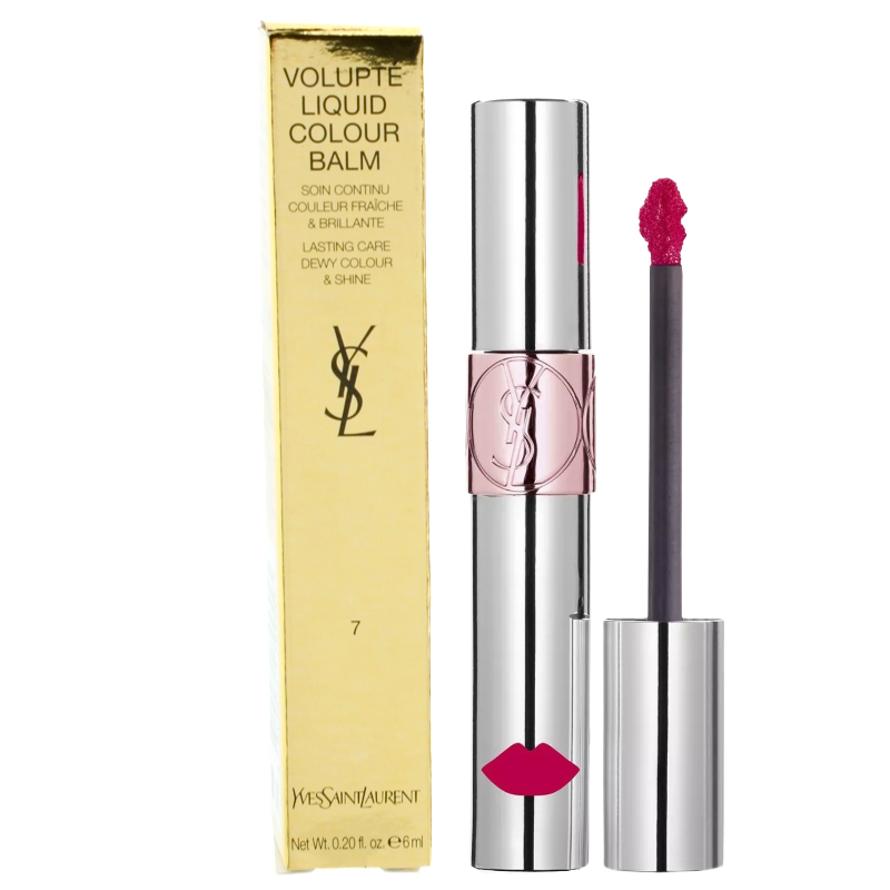 YSL Volupte Liquid Lip Gloss Lip Balm 7 Grab Me Red