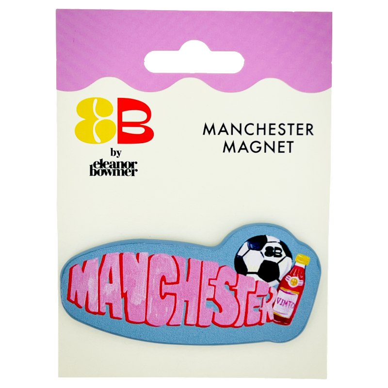Manchester Football Fridge Magnet By Eleanor Bowmer