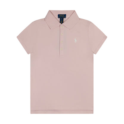 Ralph Lauren Polo Stretch Mesh Polo Shirt Pink Girls