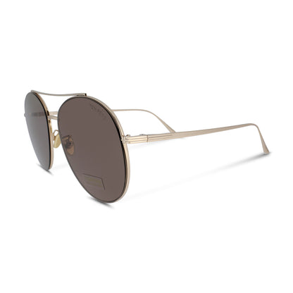 Tom Ford Cleo FT0757-D 28Y Rose Gold Sunglasses (Ex Display)