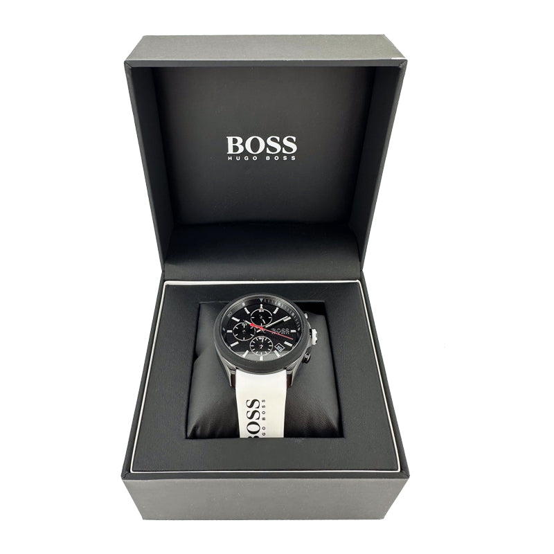 Hugo Boss Velocity Men's Watch Chronograph White Strap 1513718 | Hogies