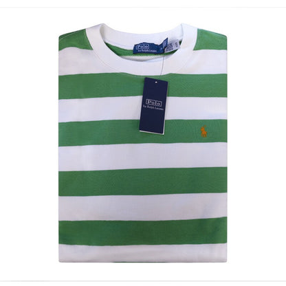 Ralph Lauren Polo Striped Terry Jumper Green Women's