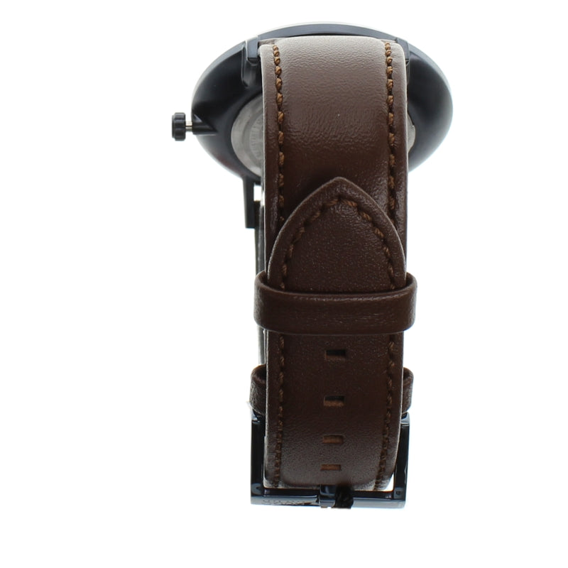 Hugo Boss Mens Watch Modern Multi Function Brown Leather Strap 1530008