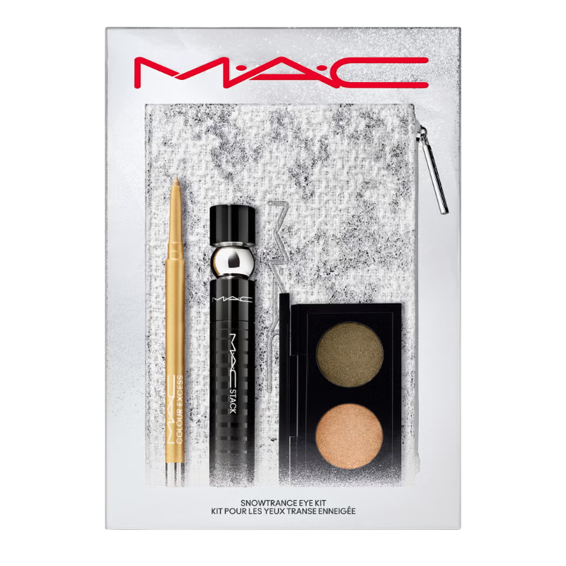 MAC Snowtrance Eye Kit - 2 x Eyeshadow Black Mascara Gel Pencil Eye Liner