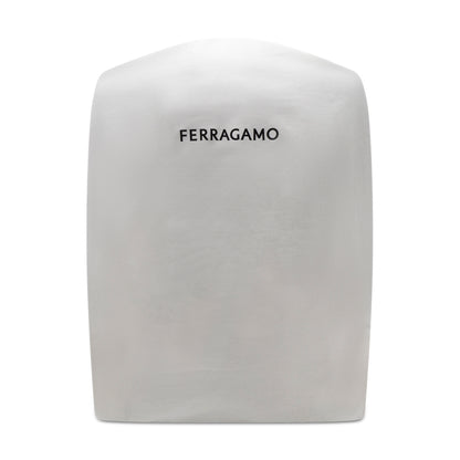 Salvatore Ferragamo Embossed Leather Backpack Brown