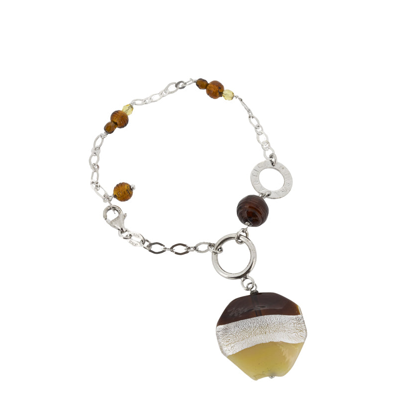 Antica Murrina Orange Glass Harmony Bracelet