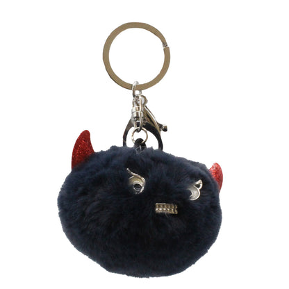 Jessica Carlyle Blue & Silver Watch & Monster Pom Pom Keyring