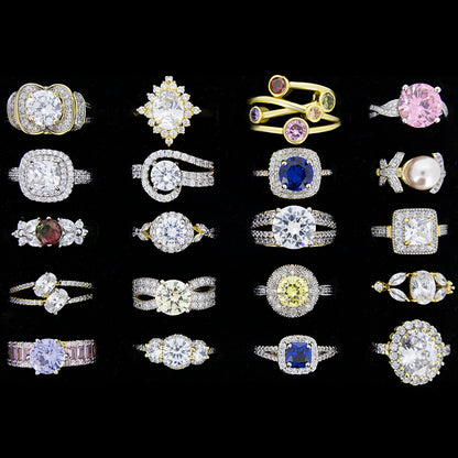 72pcs Ladies Ring Jewellery Job Lots Assorted - Wholesale