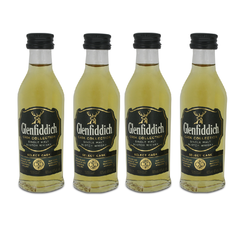 Glenfiddich Cask Collection Single Malt Scotch Whisky 4 x 50ml