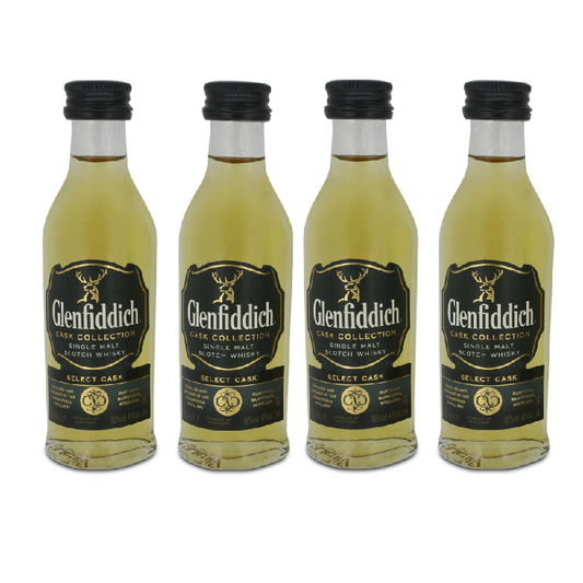 Glenfiddich Cask Collection Single Malt Scotch Whisky 4 x 50ml