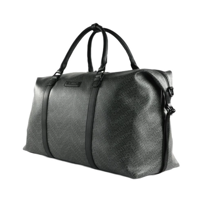 Mario Valentino Tyrone Large Duffel Weekend Bag Black