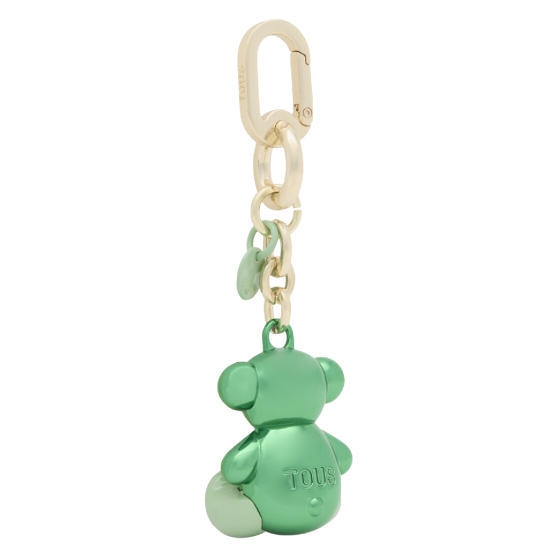 Tous Green Bold Bear Keychain