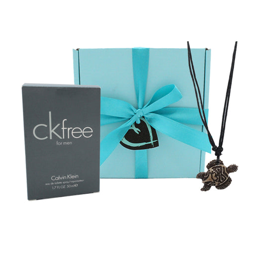 Calvin Klein CK Free For Men EDT & Turtle Necklace Set