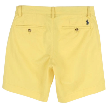 Ralph Lauren Yellow Cotton Men's Chino Shorts Stretch Straight Fit