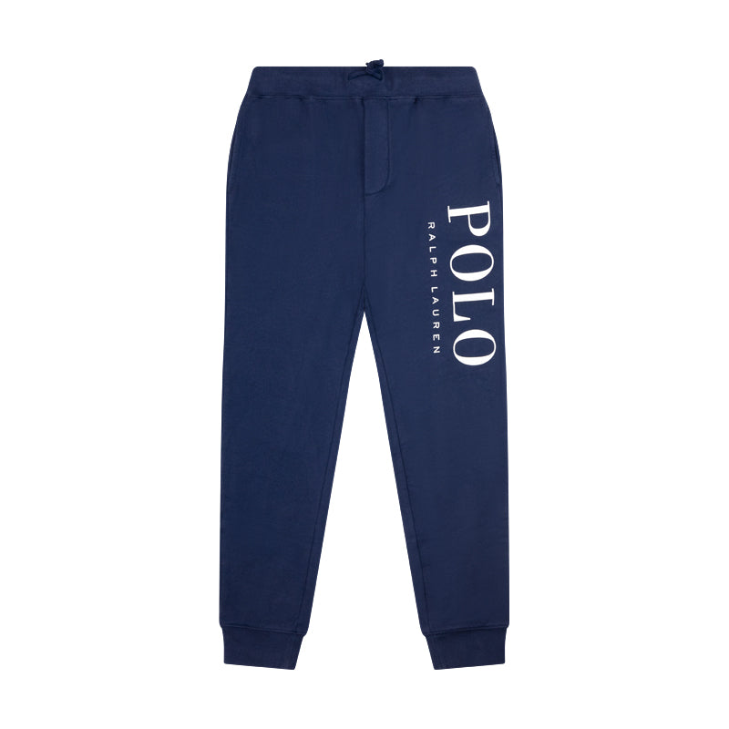 Ralph Lauren Polo Logo Spa Terry Boys Joggers Navy