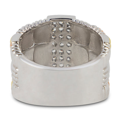 Olivia Tritone Weave Band Ring 20-6780 - Size 7