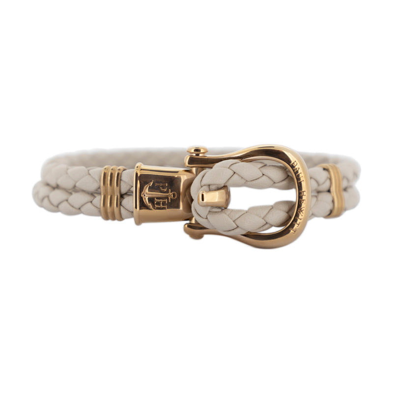 Paul Hewitt Cream Leather Women's Phrep Bracelet - Medium