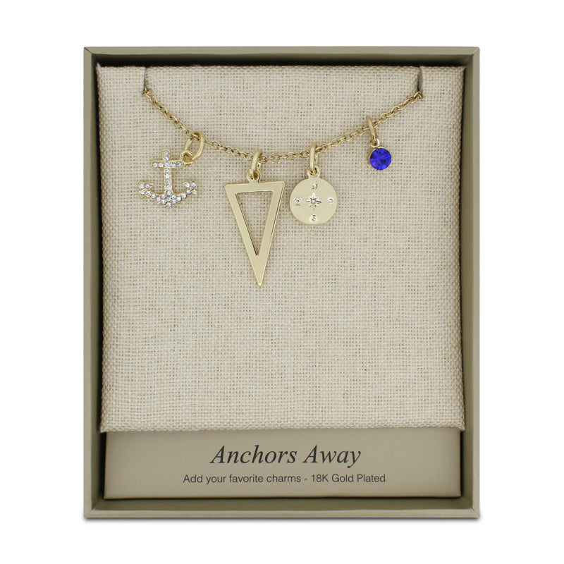 Lovita Gold Necklace Anchors Away