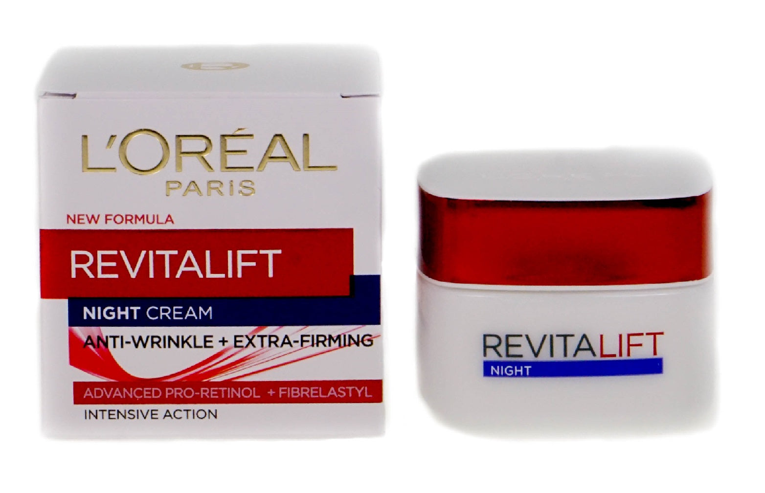 L'Oreal Revitalift Night Face Cream Anti-Wrinkle 50ml (Blemished Box)