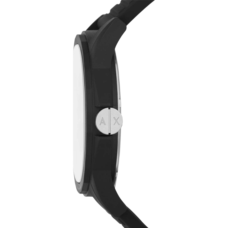 Armani Exchange Men's Watch AX2520 Black Rubber Strap