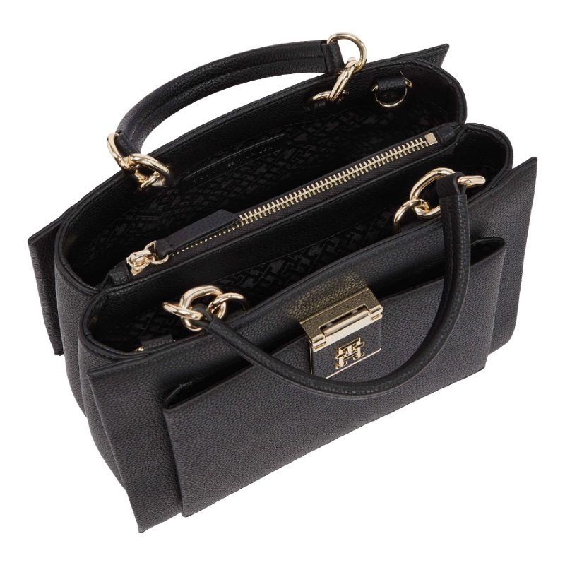Tommy Hilfiger Heritage Mini Tote Handbag Black