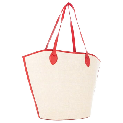 Valentino Women's Covent Red Shopping Bag NATUR/ROSS VB7QO01