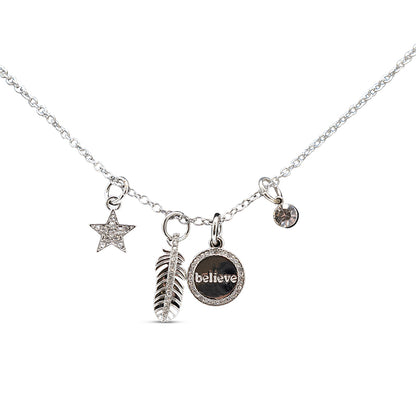 Lovita Silver Necklace - Believe... Anything Is Possible