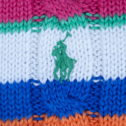 Ralph Lauren Polo Striped Cable-Knit Jumper