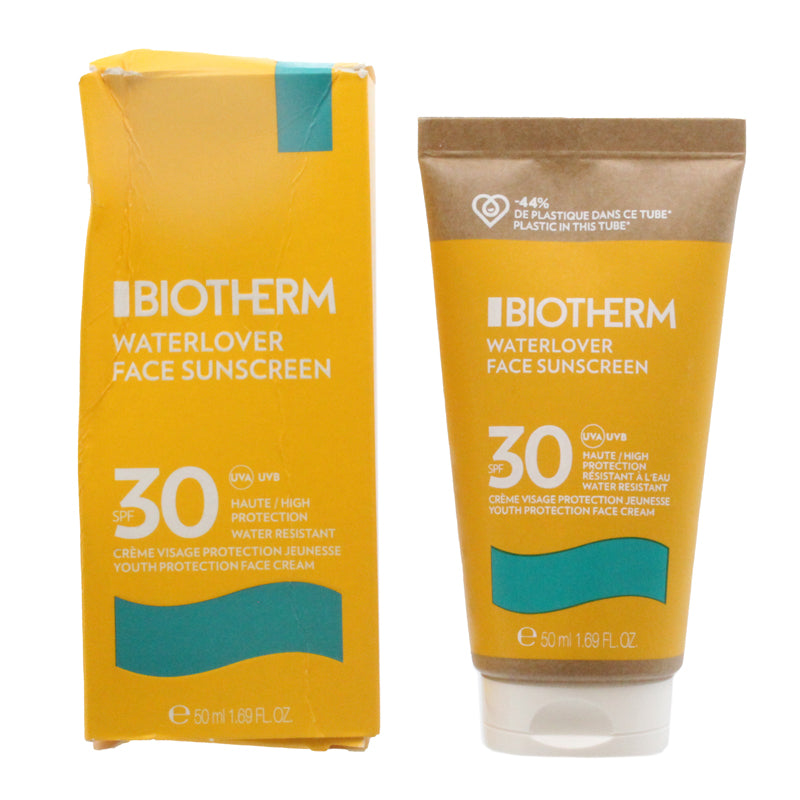Biotherm Waterlover Face Sunscreen SPF30 50ml (Blemished Box)