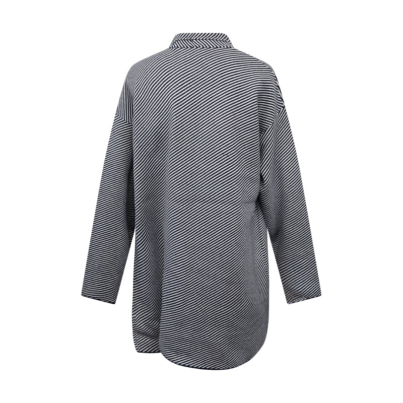 Fynch-Hatton Textilien Womens Knitted Jacket Navy Striped