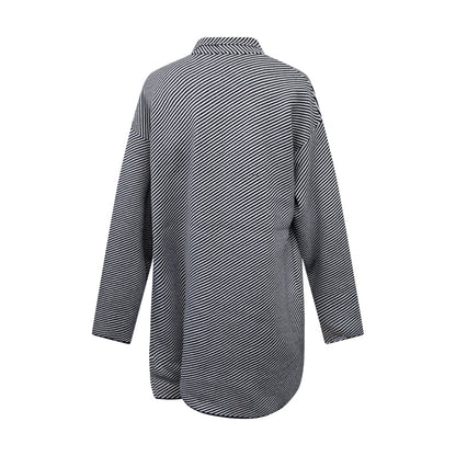 Fynch-Hatton Textilien Womens Knitted Jacket Navy Striped