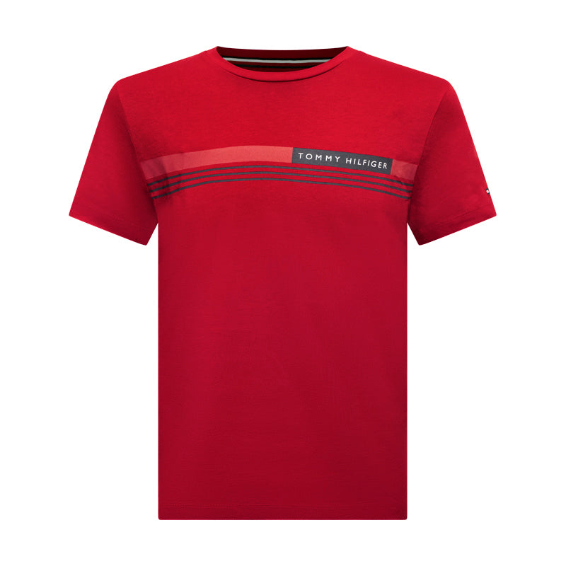 Tommy Hilfiger Men's Logo T-Shirt Red 