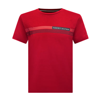 Tommy Hilfiger Men's Logo T-Shirt Red 