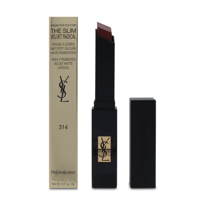 YSL The Slim Velvet Radical Lipstick in 314 Cinnabar (Blemished Box)