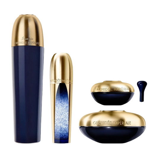 Guerlain Orchidee Imperiale The Imperial Quadrilogy Set Complete Care Cream 50ml Eye Cream 20ml Firming Tri Serum 30ml Exceptional Care Cream 125ml