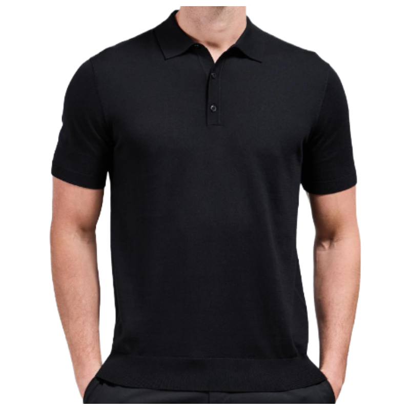 Hugo Boss Pitton 35 Men's Polo Shirt Slim Fit Black 