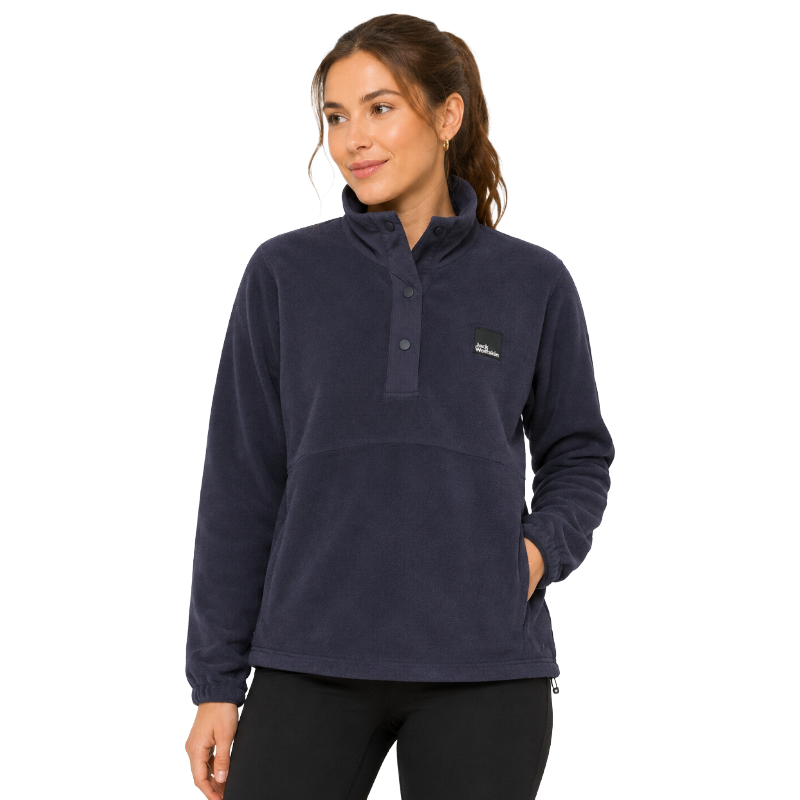 Jack Wolfskin Womens Sumetro Fleece Jumper HZ Dark Navy