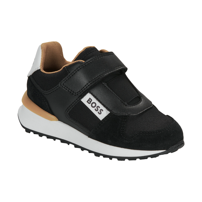 Hugo Boss Kids' Casual Trainers Black & Brown | Boys