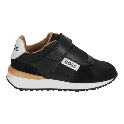 Hugo Boss Kids' Casual Trainers Black & Brown | Boys