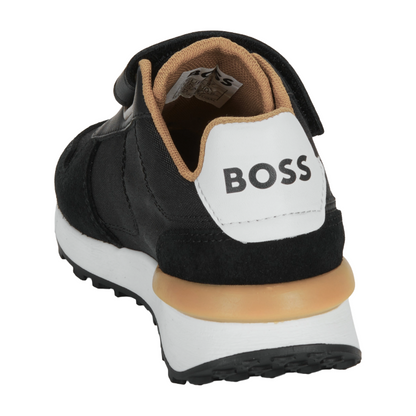 Hugo Boss Kids' Casual Trainers Black & Brown | Boys