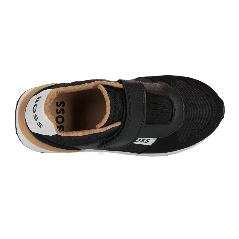 Hugo Boss Kids' Casual Trainers Black & Brown | Boys