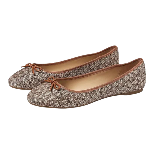 Coach Abigail Mini Sig Shoes Ballet Flat - Cocoa Amber