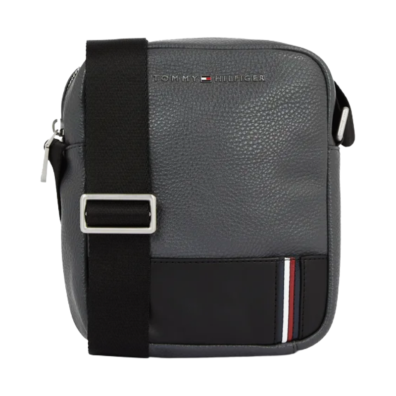 Tommy Hilfiger Central Mini Reporter Men's Crossbody Bag Grey
