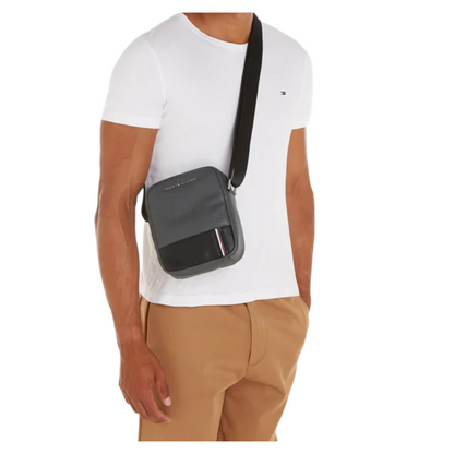 Tommy Hilfiger Central Mini Reporter Men's Crossbody Bag Grey