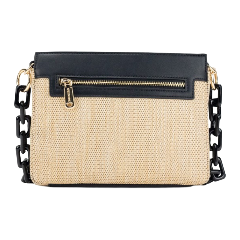 Mario Valentino Womens Crossbody Bag Copacabana Naturale / Black VBS7UG04S