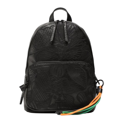 Desigual Women's Leather Black Backpack Bag