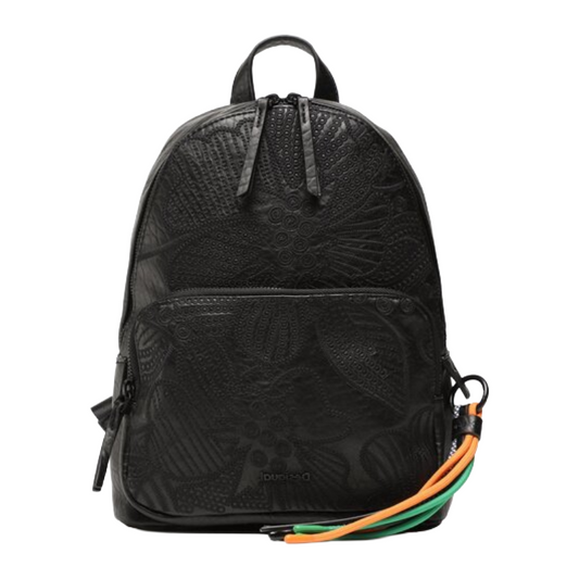 Desigual Women's Leather Black Backpack Bag